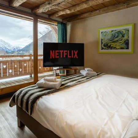 Melusine - Big W Pool, Sauna, Huge Terrace, Views & Privacy! Chalet Argentiere